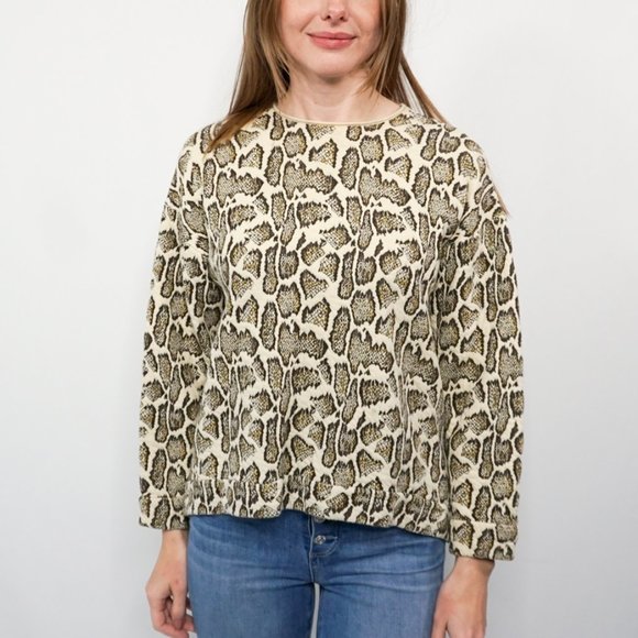 STELLA MCCARTNEY Animal Jacquard Cotton Sweater S/M - Picture 7 of 7